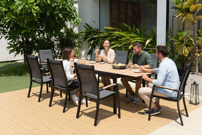 Panama Dark 9 Piece Extending Dining Set